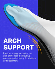 WalkHero breathable foam layer keeps feet dry and comfortable in blue