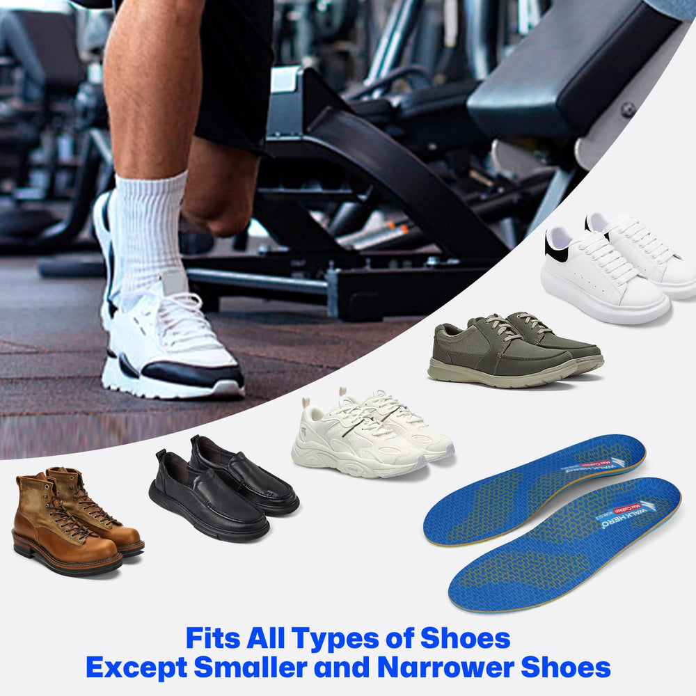 WalkHero breathable, moisture-wicking foam keeps feet dry during long shifts.