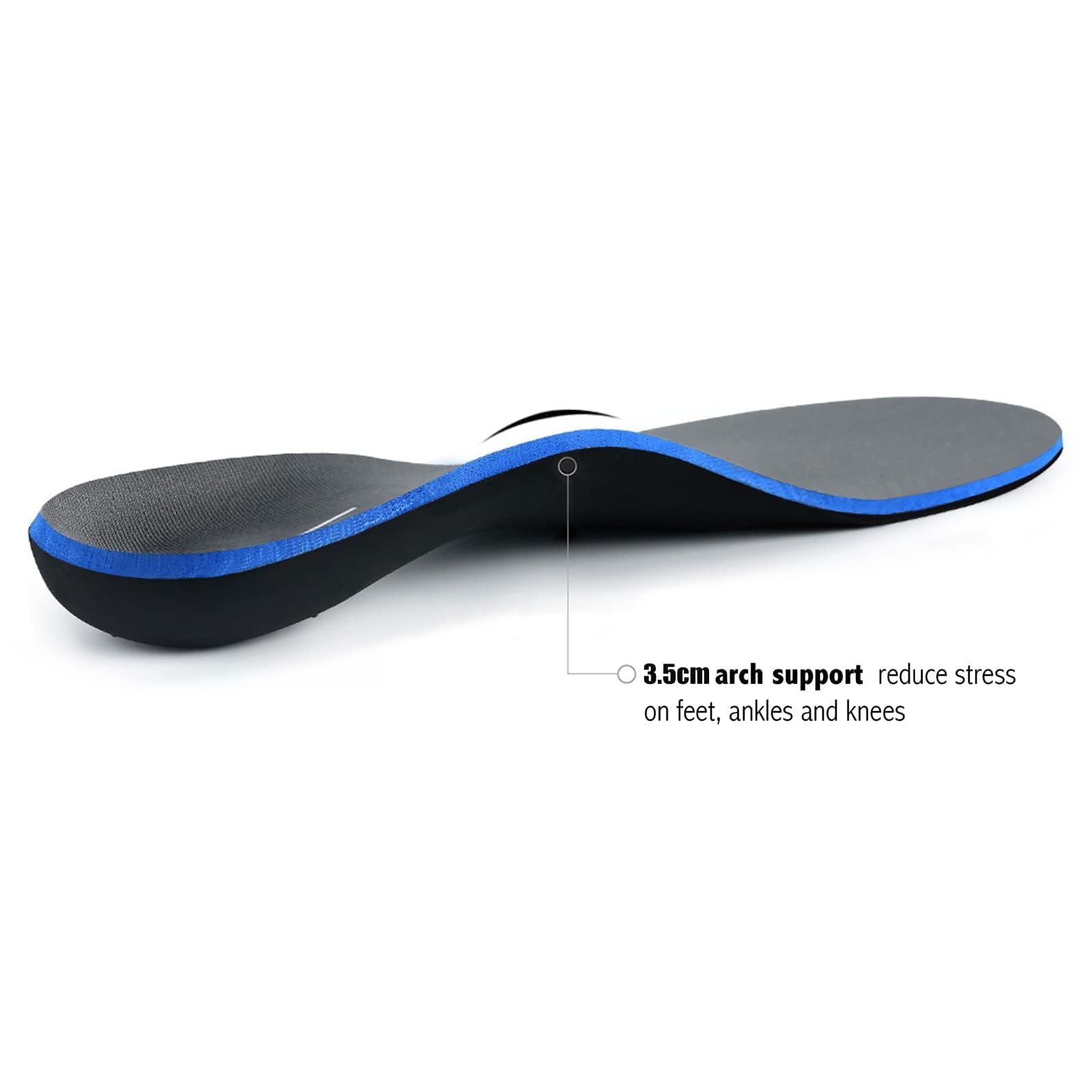 WALK·HERO everyday wear insoles fit wide-volume shoes.