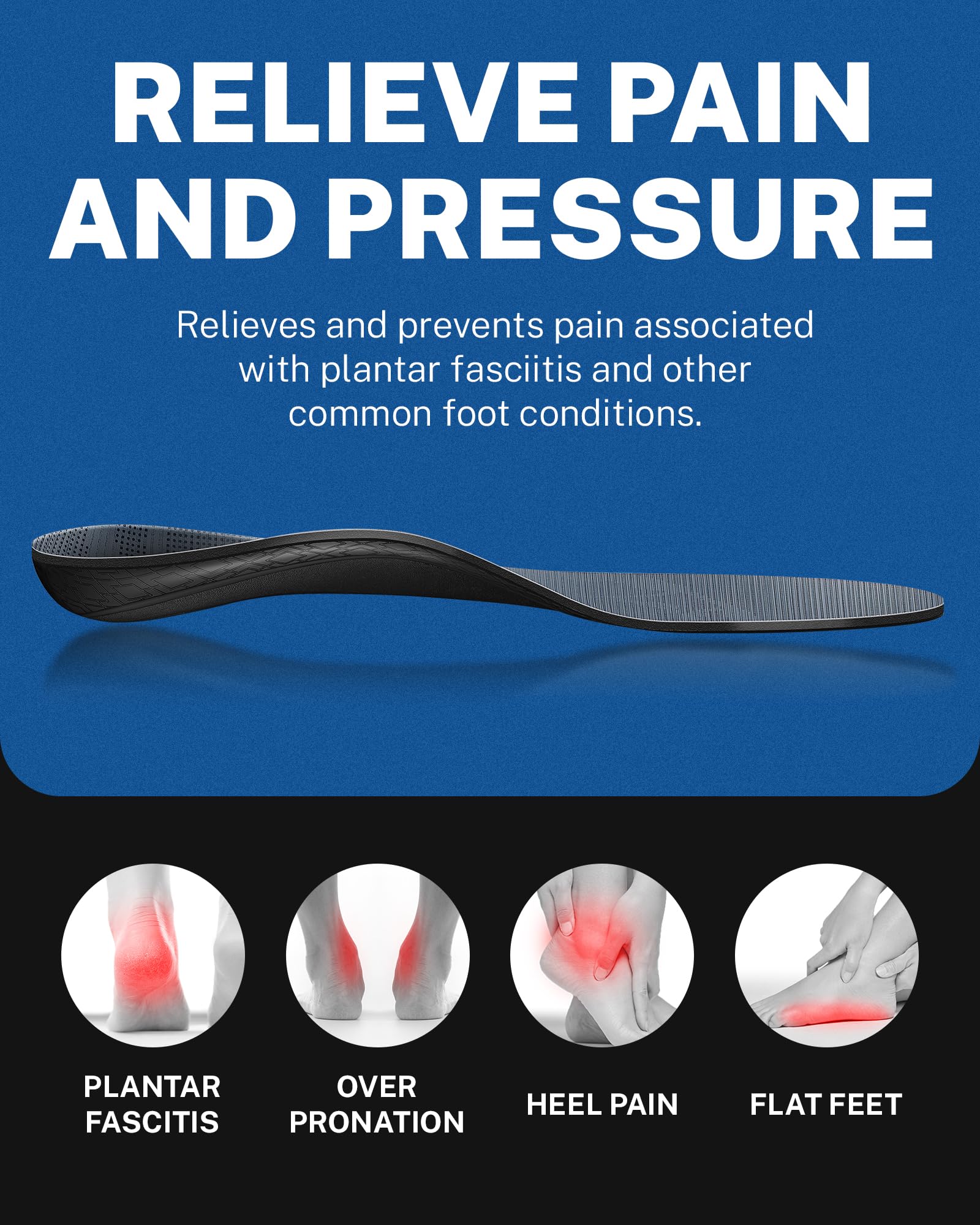 WalkHero long lasting comfort across work casual and athletic shoes.