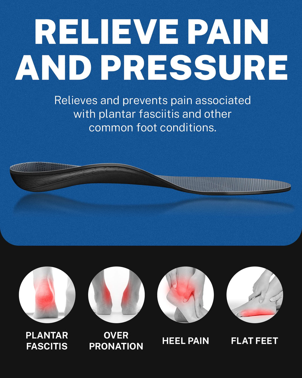 WalkHero long lasting comfort across work casual and athletic shoes.