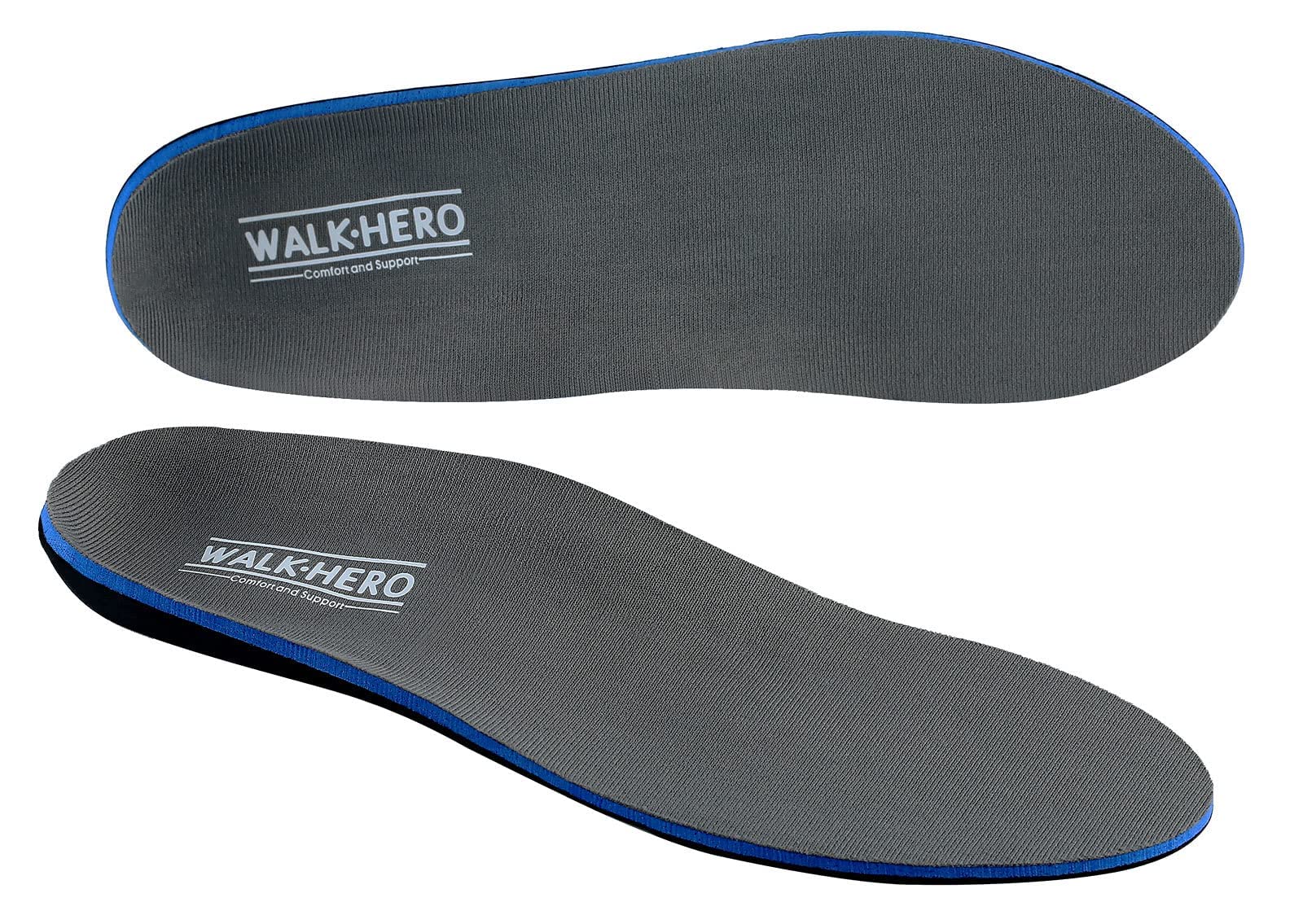 WALK·HERO plantar fasciitis insoles arch support for improved alignment.