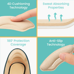 Walkize almohadillas adhesivas: ajuste firme en tacones.