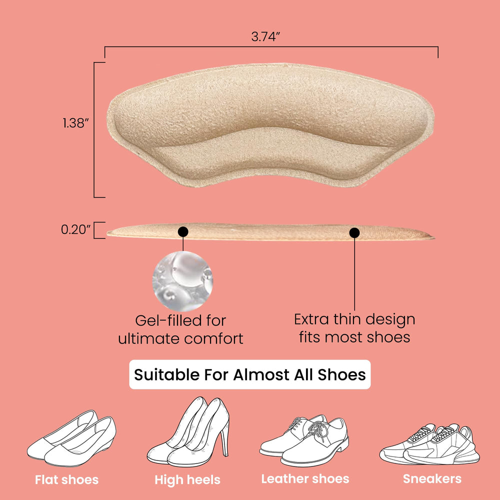 Walkize almohadillas para la bola del pie con gel suave para caminar con confort.