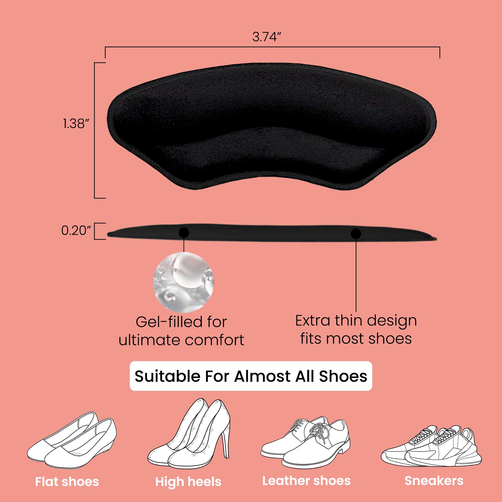 Walkize apoyo pie en zapatos para sensación de caminar sobre nubes todo el día