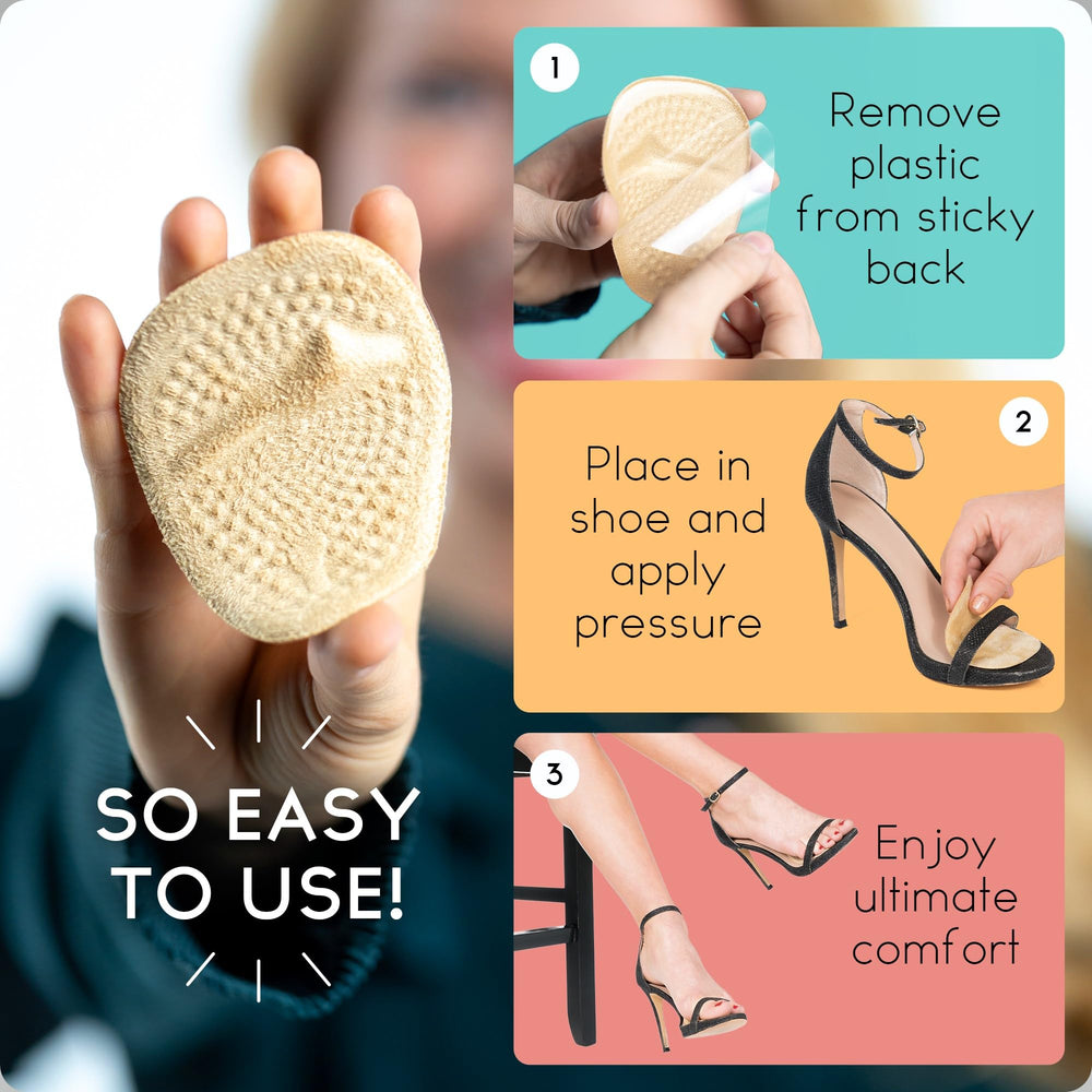 Walkize ball of foot cushions offer targeted support in beige