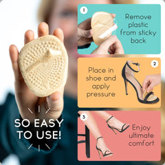 Walkize ball of foot cushions offer targeted support in beige