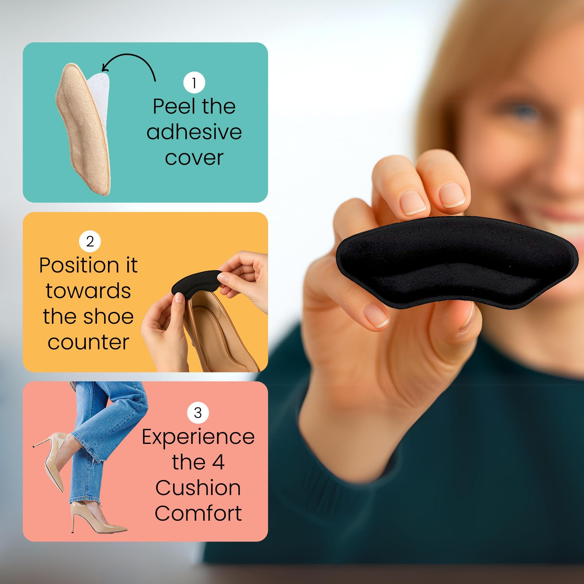Walkize inserts tacones: comodidad duradera para todo el día.