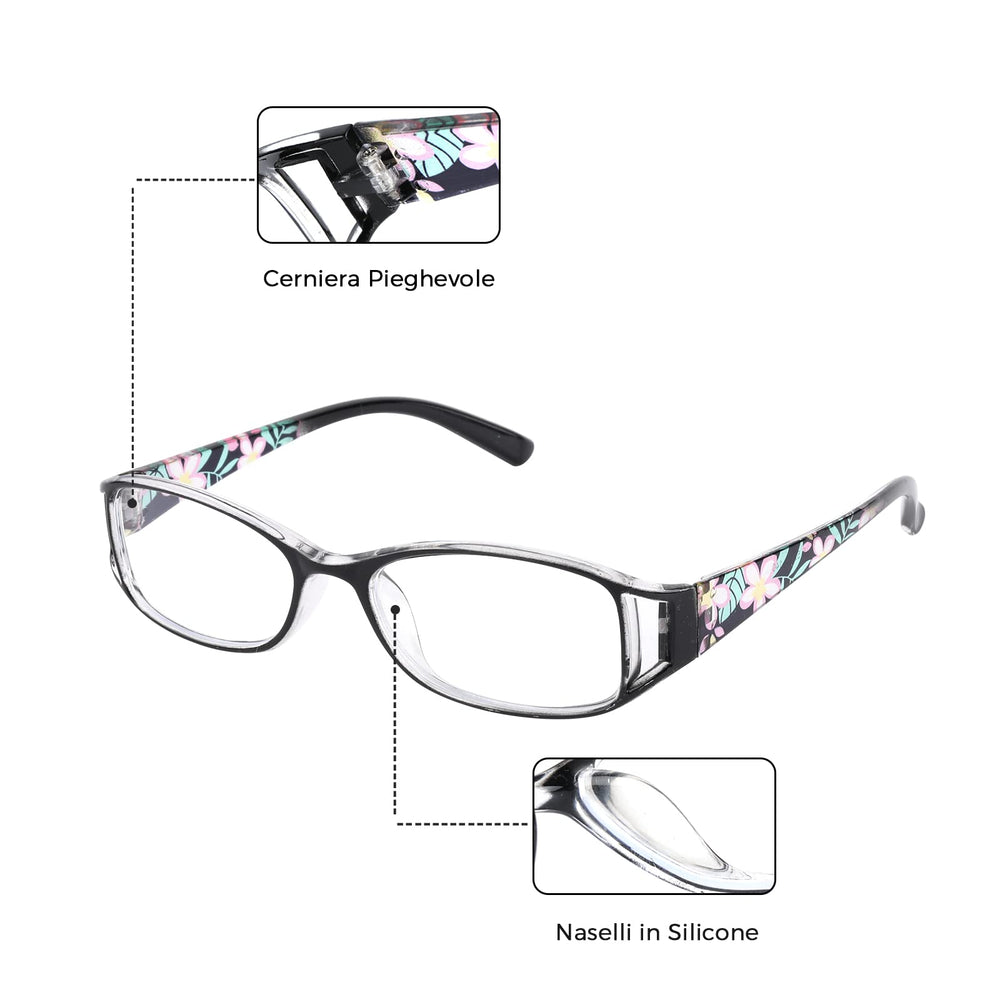 Gafas WALMXX de lectura para mujer en morado, accesorio moderno