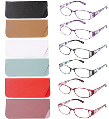 Gafas WALMXX de lectura para mujer en rojo, estilo elegante y cómodo