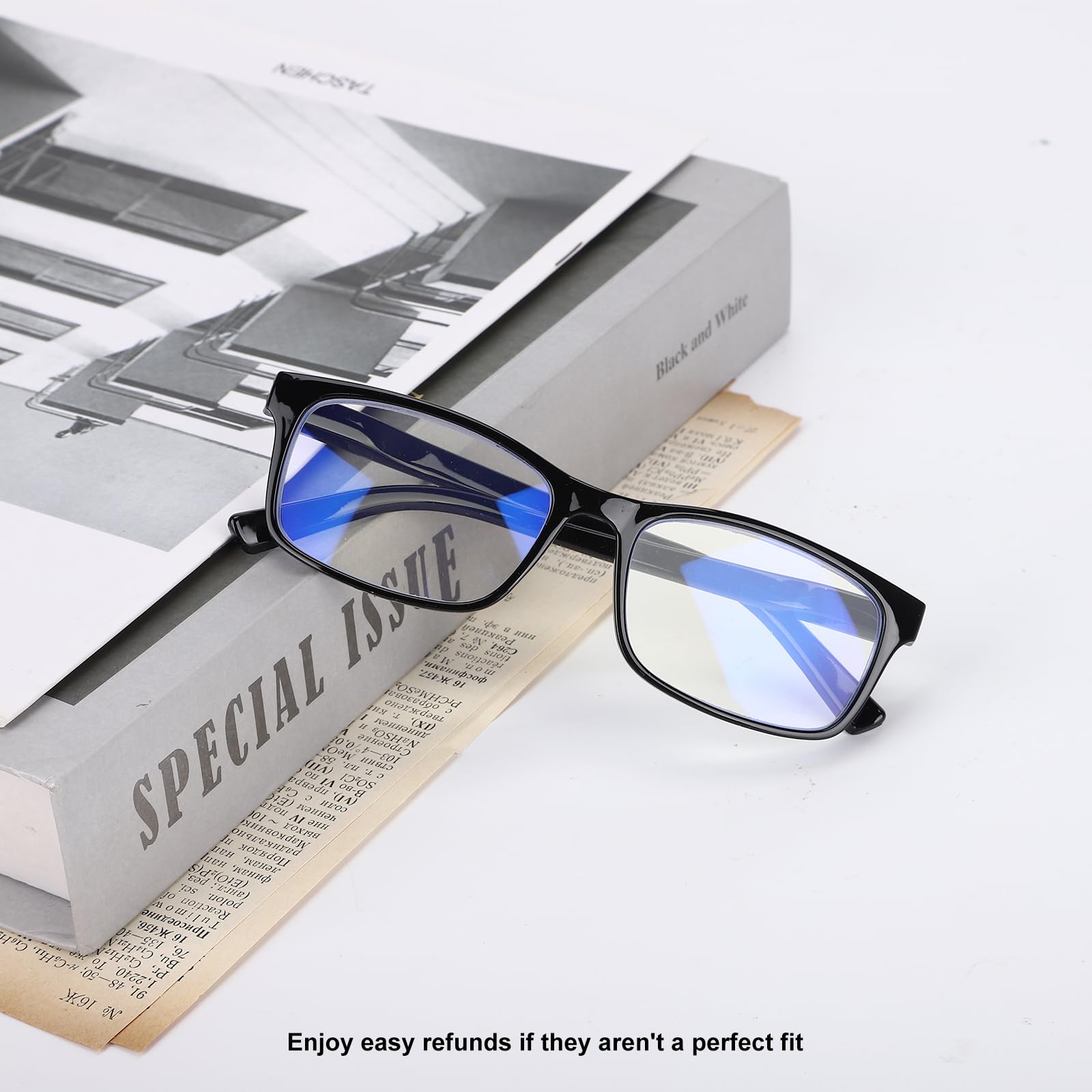 Lentes WALMXX lectura, conjunto de 8 pares para hogar, oficina o coche.