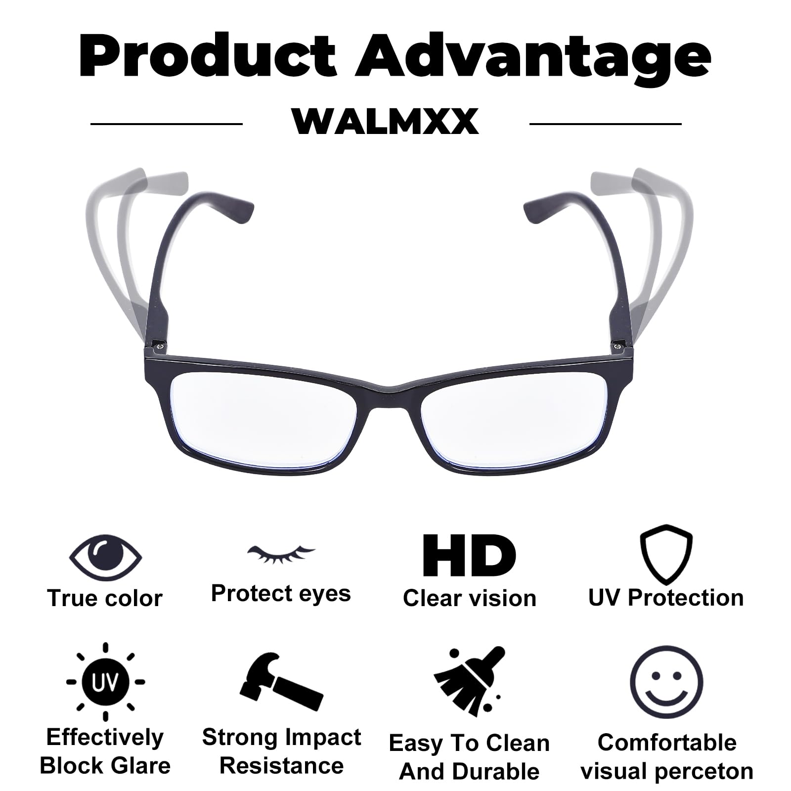 Lentes WALMXX lectura, limpieza incluida para mantener claridad.