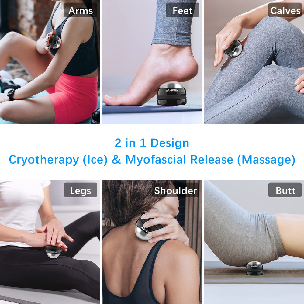 WANDiORY Ice Roller Ball ideal for back, legs, and feet