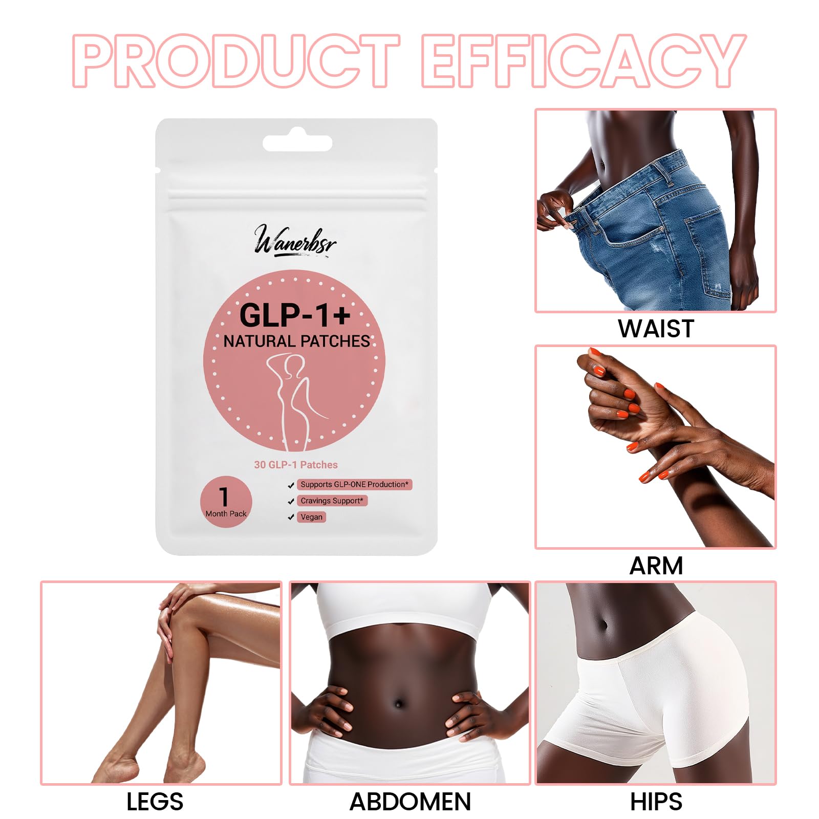 Wanerbsr GLP-1 Patch removal by water or oil leaves no residue.