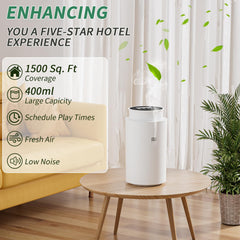 Wankeer Scent Air Machine in living room delivering wide-area fragrance.