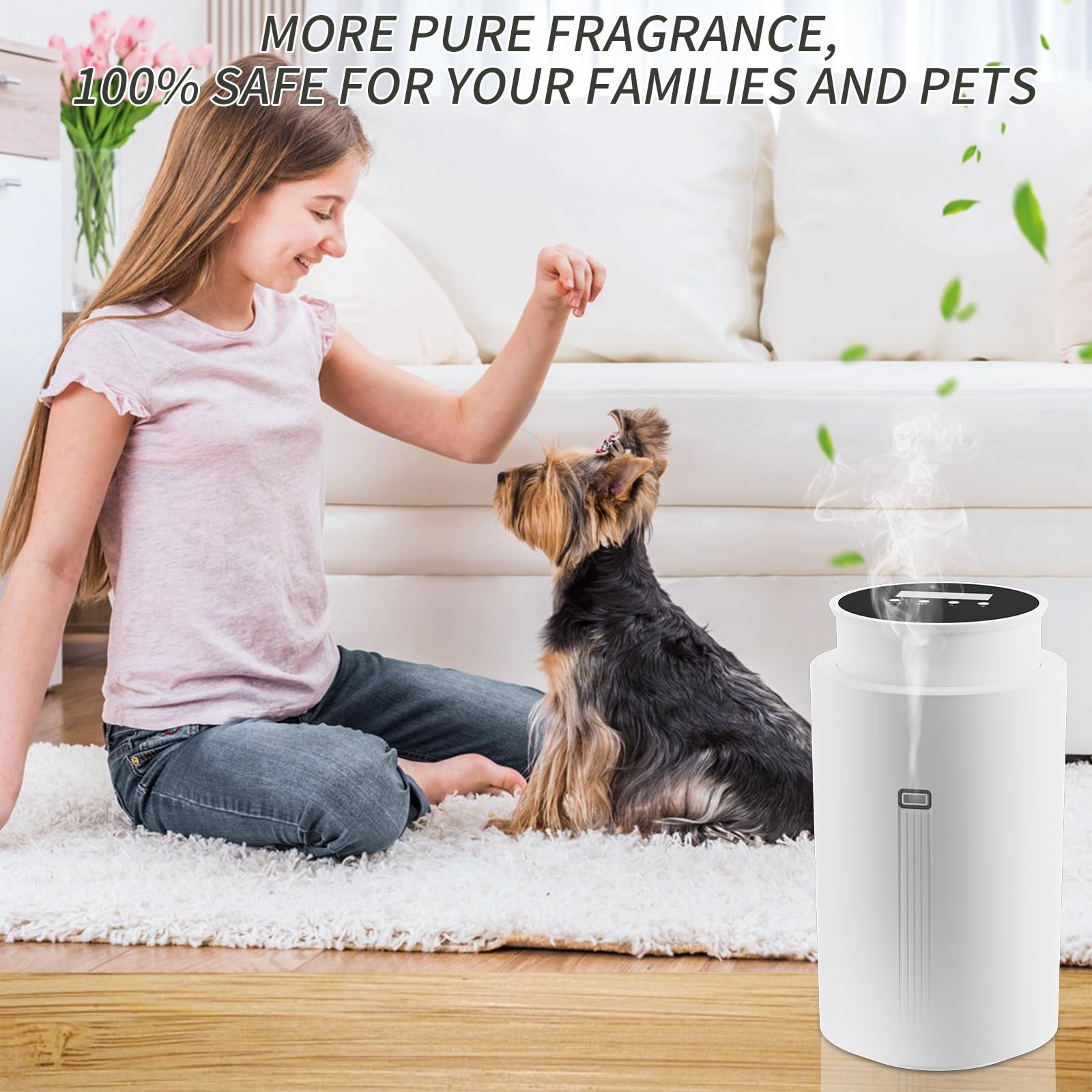 Wankeer Scent Air Machine wall-mount option saves surface space.