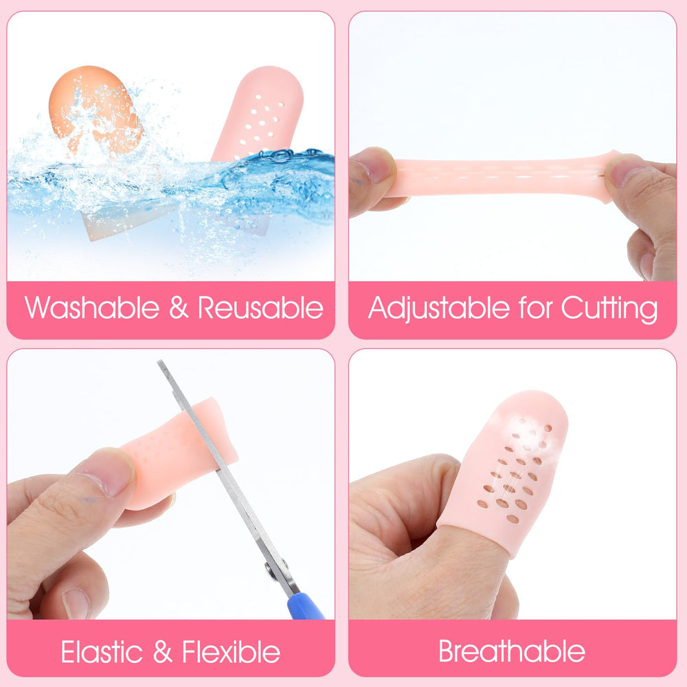 Wanmu skin-color gel finger cots feel soft and comfortable on the skin.