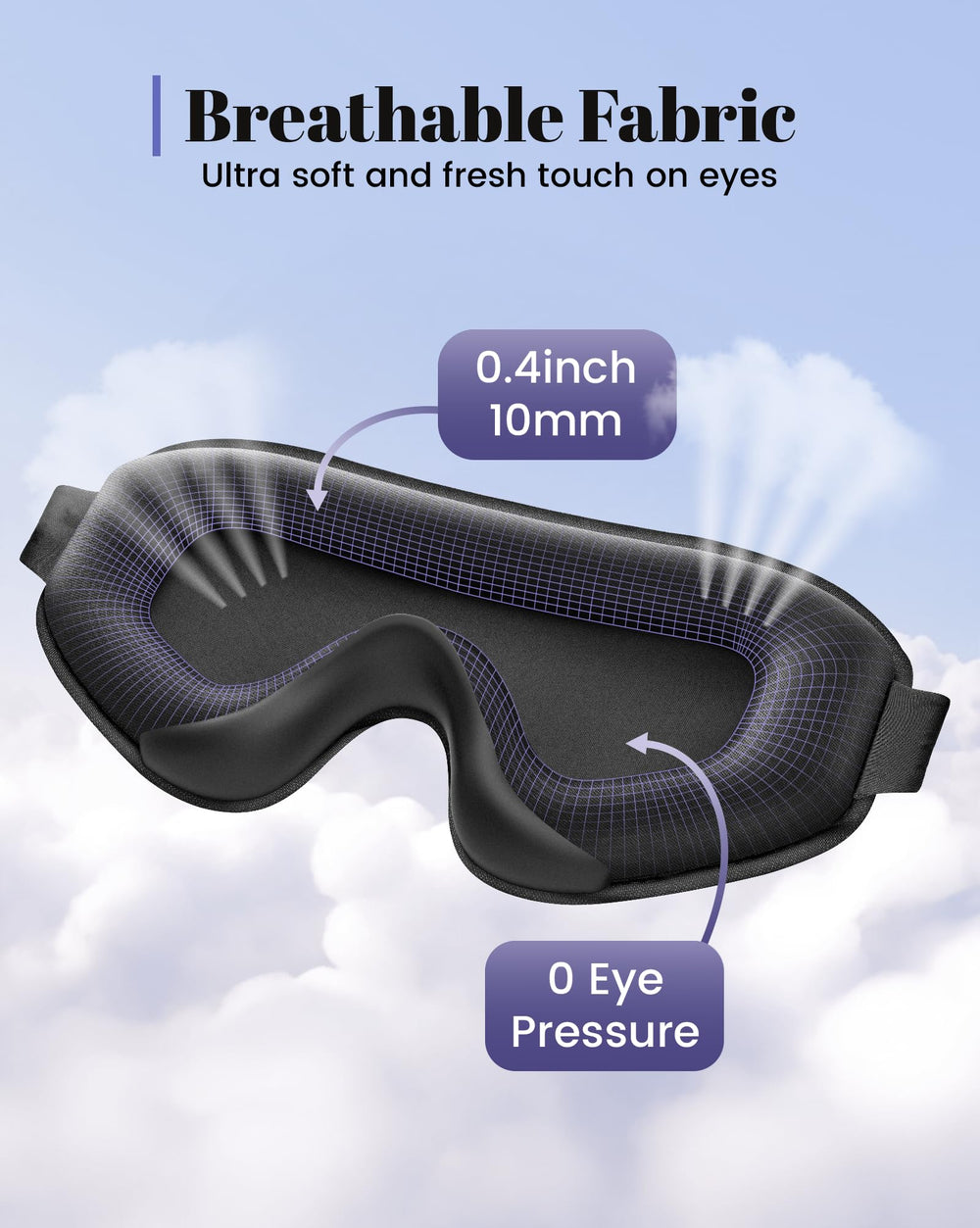 WAOAW Sleep Mask travel kit helps you sleep better on the go.