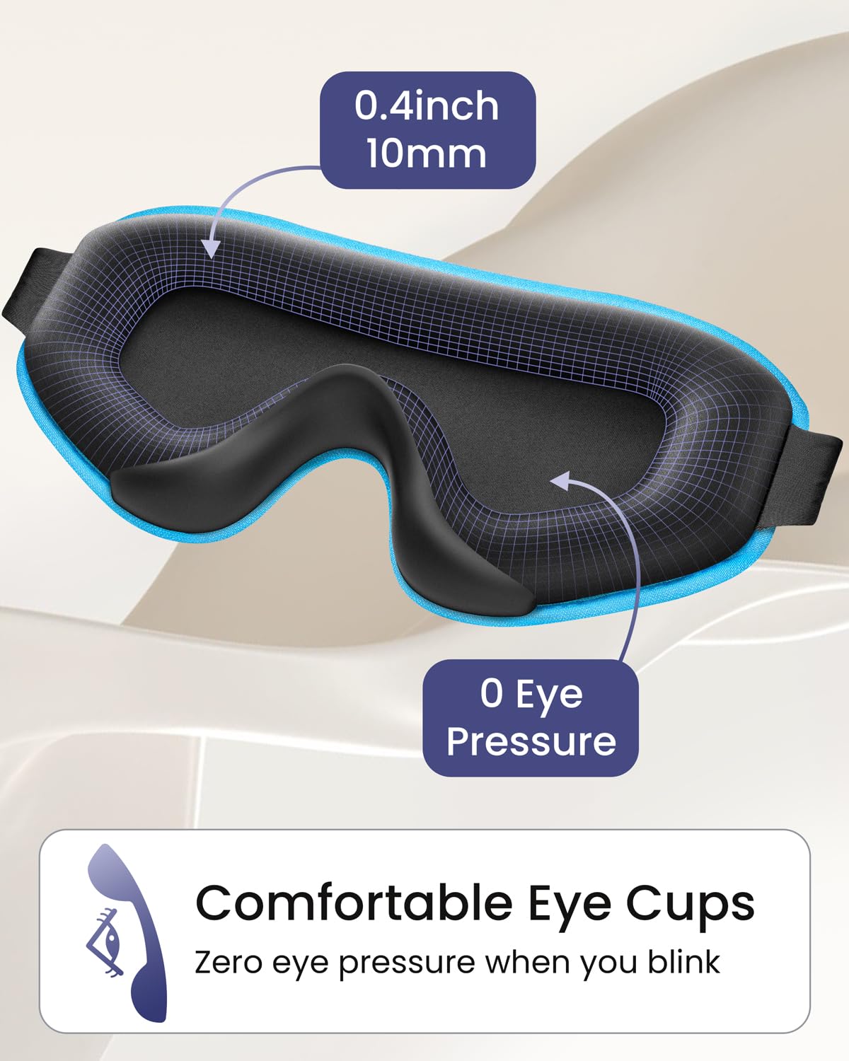 WAOAW sleep mask and compact travel pouch for organized packing