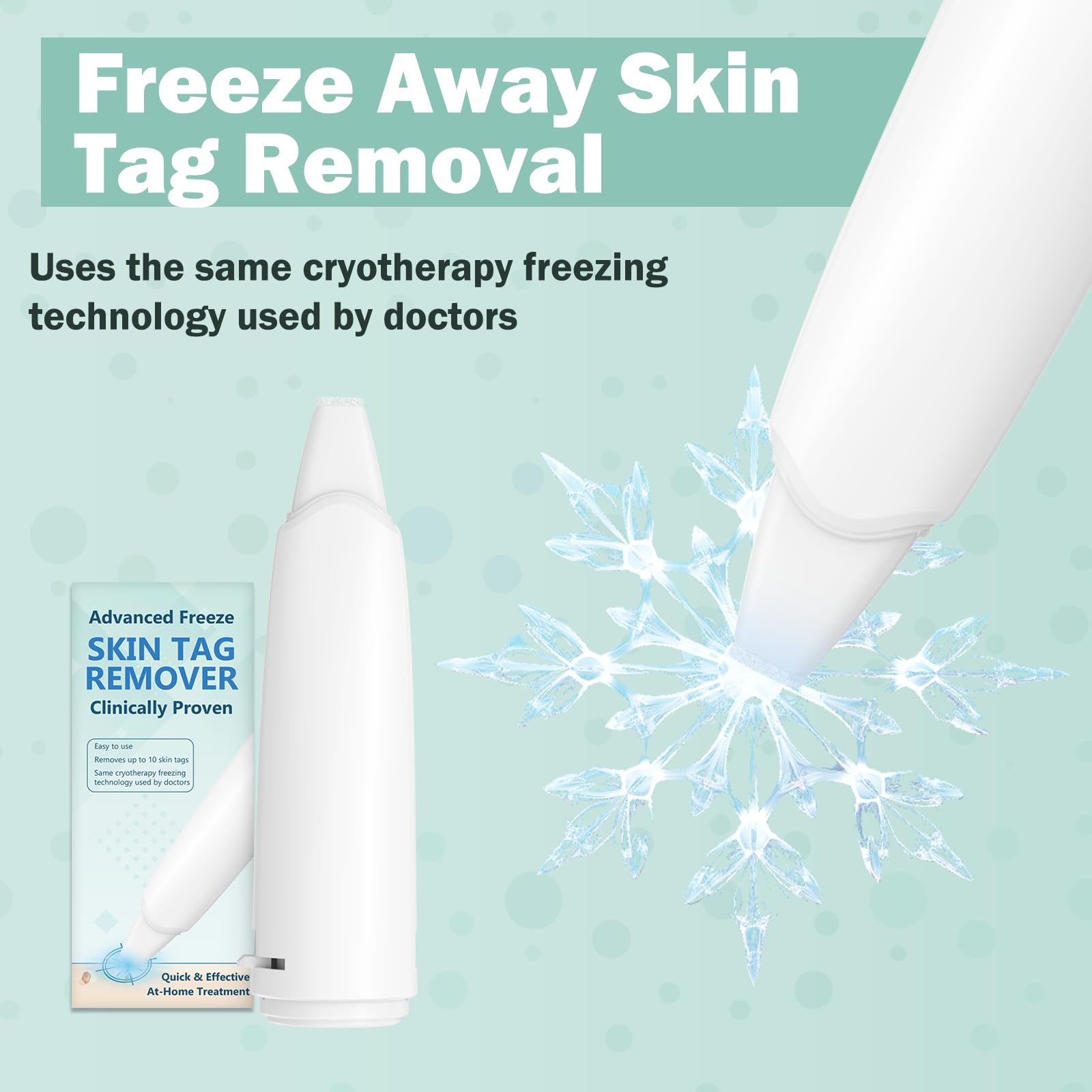 WARMAPE cryogenic freeze technology illustration highlights clinic-grade comfort at home