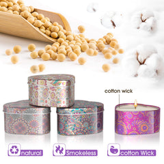 WarmEmbrace lemon scented candle in heart tin for refreshing space.