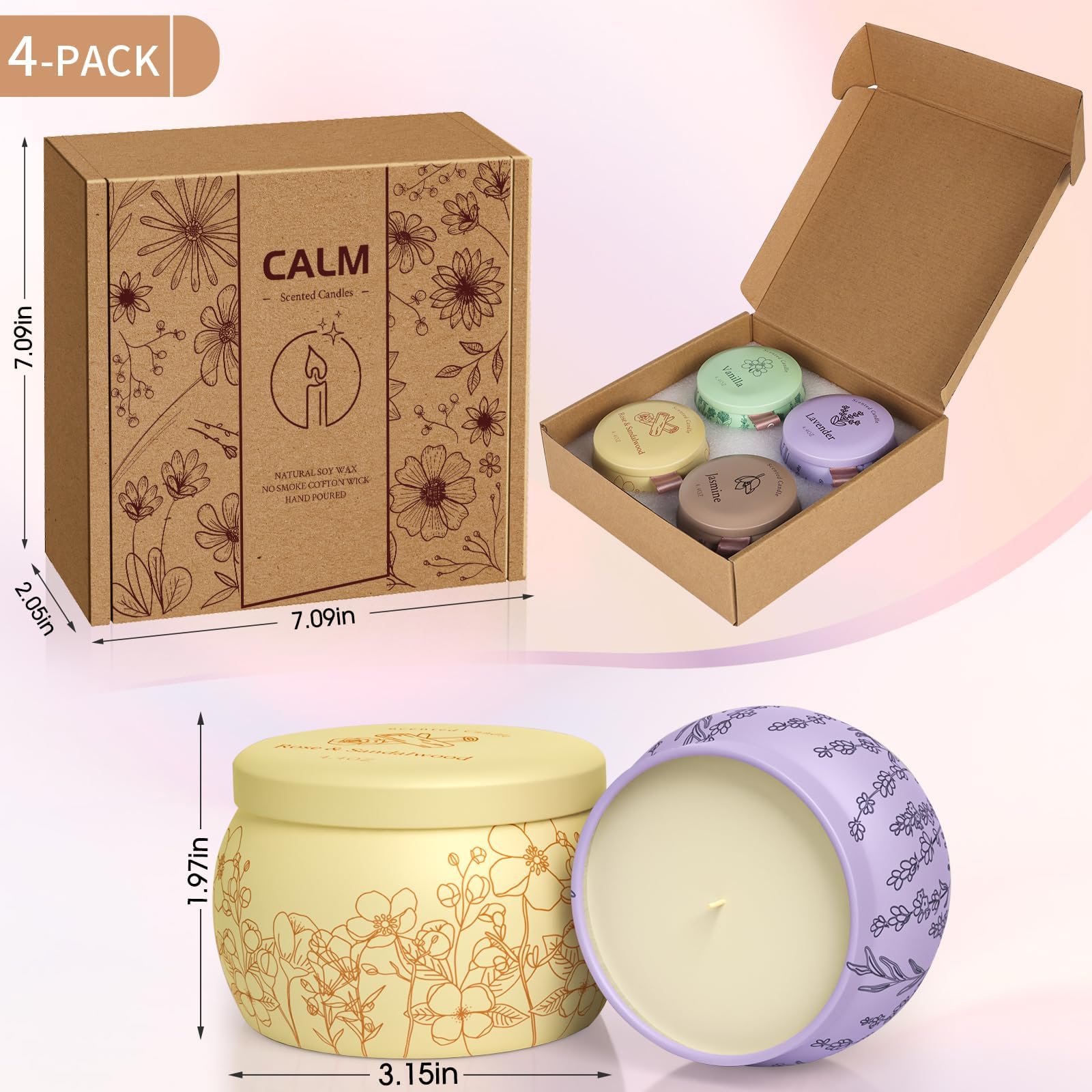 WarmEmbrace vanilla candle jar creates cozy atmosphere for relaxing evenings.