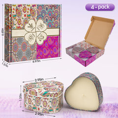 WarmEmbrace vanilla scented candle in heart tin for cozy comfort.