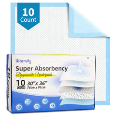 Warmify ten-count bed pads with waterproof backing protect beds and furniture