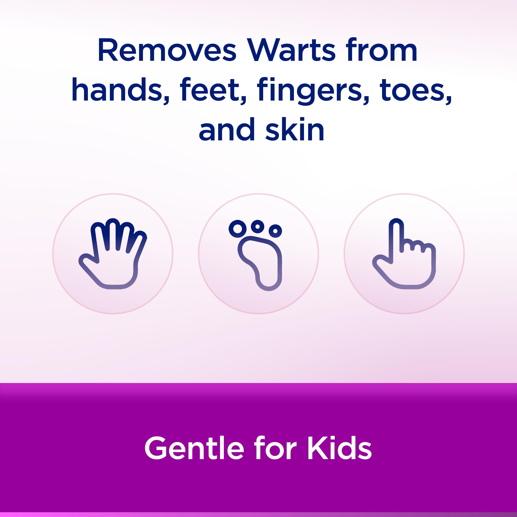 Aplicación fácil de WartStick Kids para verrugas infantiles.