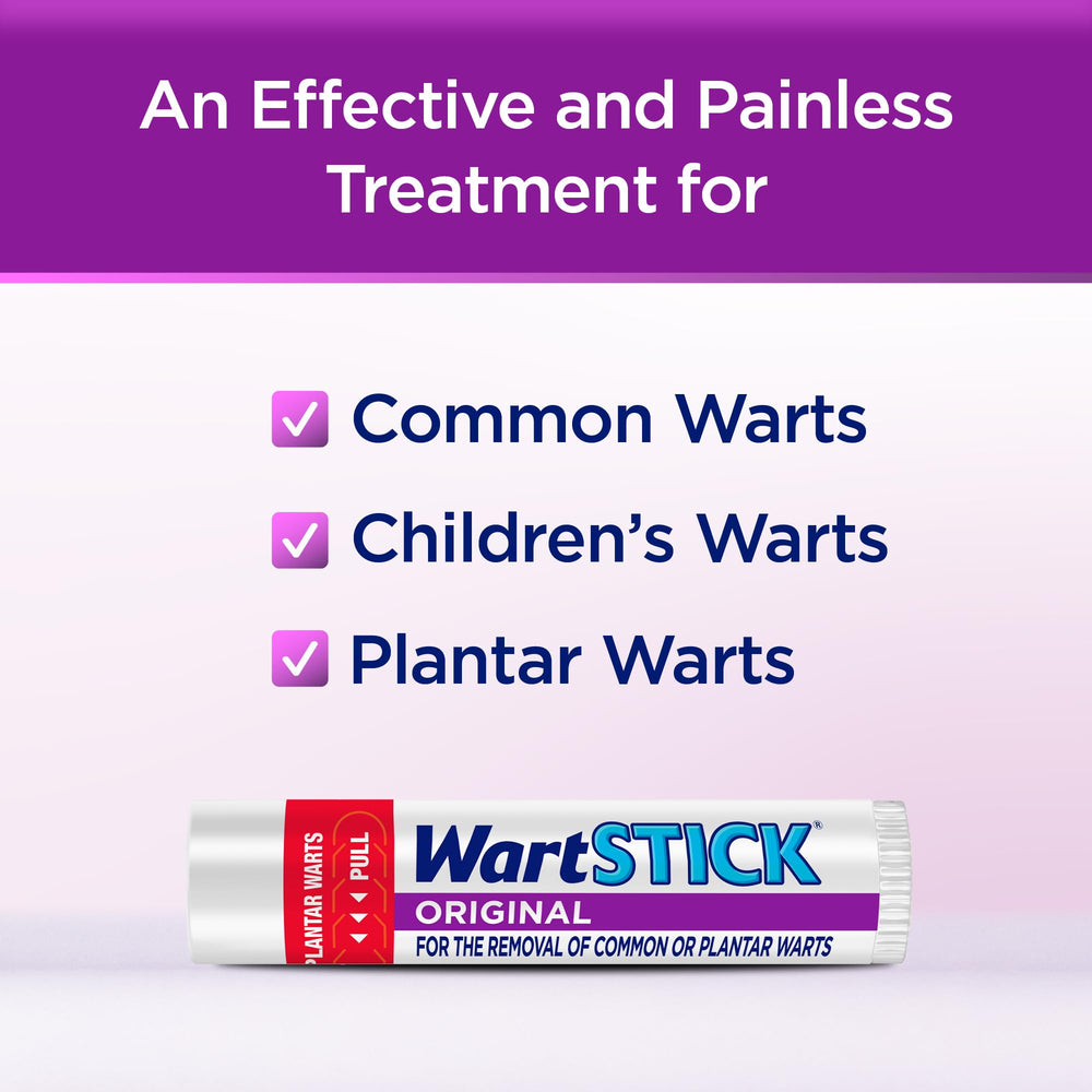 WartStick used on a common wart on the finger, odorless and mess-free.
