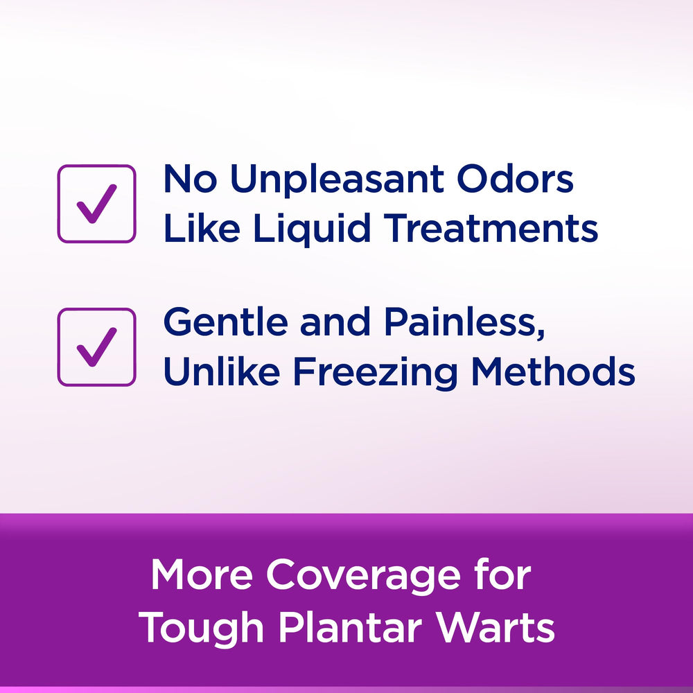 WartStick Plantar wand adheres to wart for targeted action.