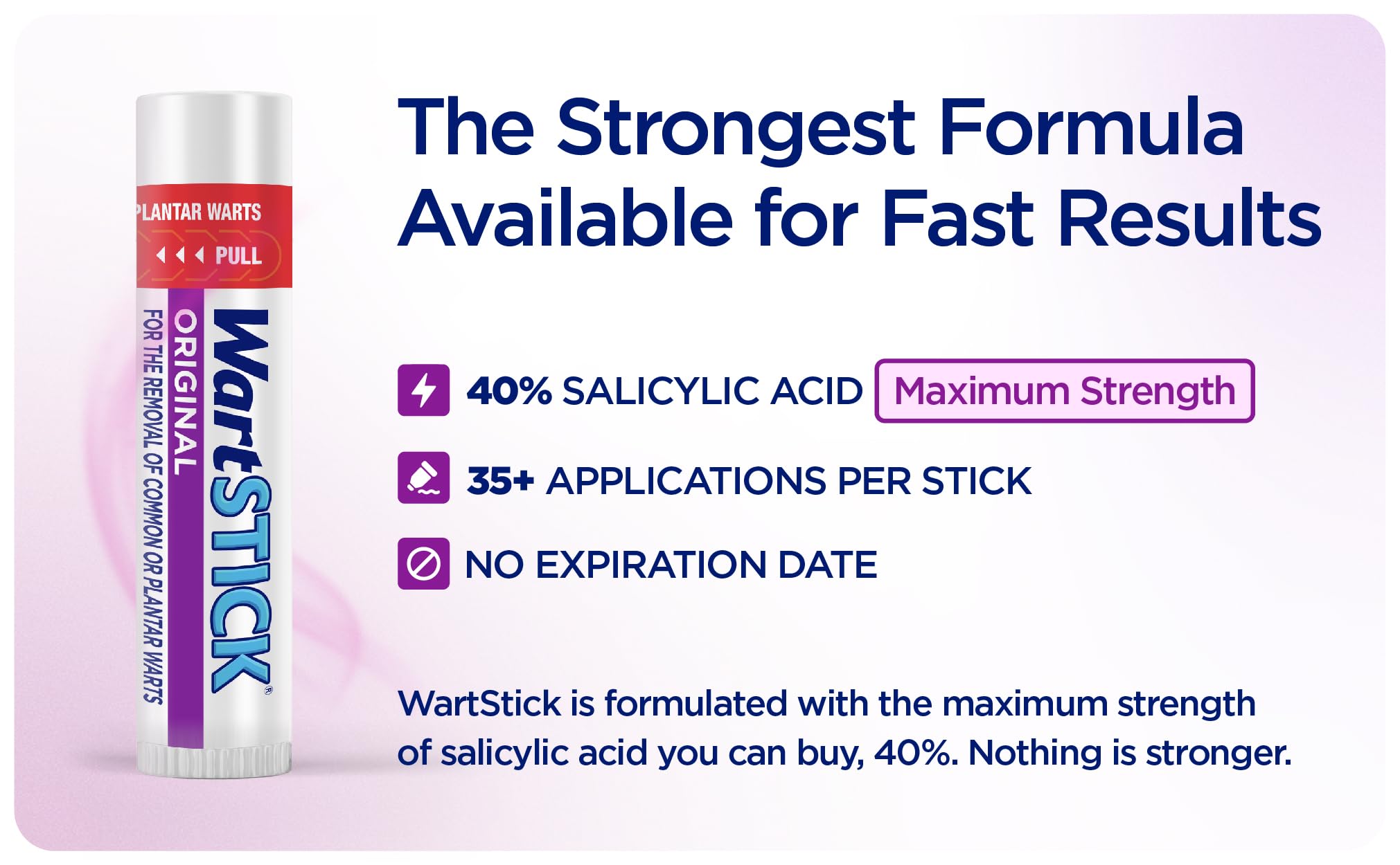 WartStick wax formula close-up highlighting adhesive texture for clean wart treatment