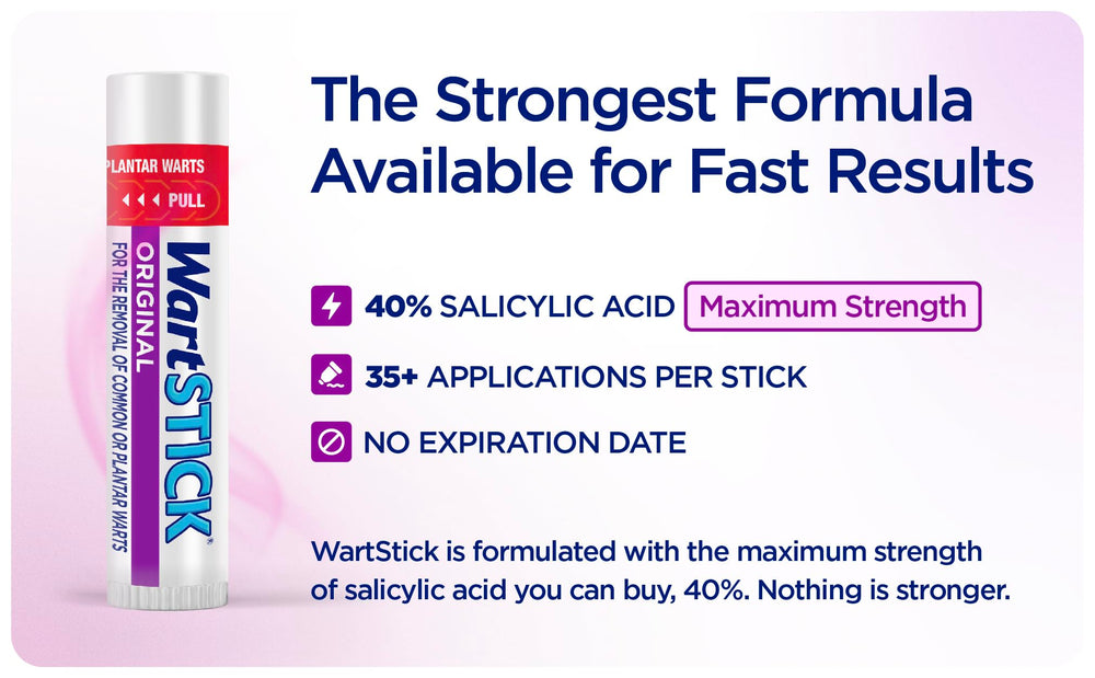 WartStick wax formula close-up highlighting adhesive texture for clean wart treatment