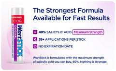WartStick wax formula close-up highlighting adhesive texture for clean wart treatment