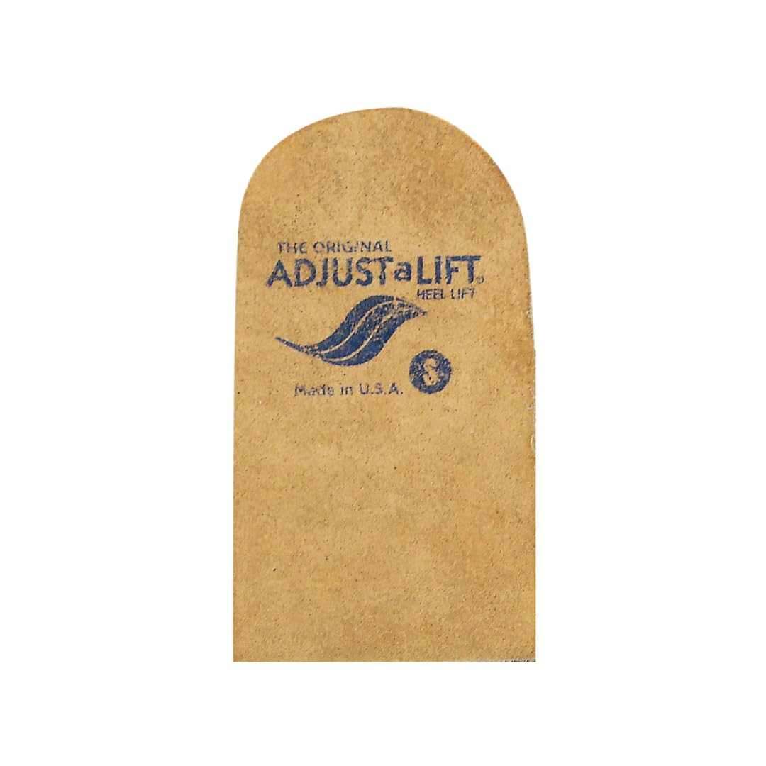 Warwick Enterprises Adjust-A-Lift Heel Lift, small size, suede-covered foam lift for leg alignment.