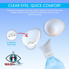 Wash+Out Eye Wash Cup tucked in a bag for on-the-go first aid readiness.