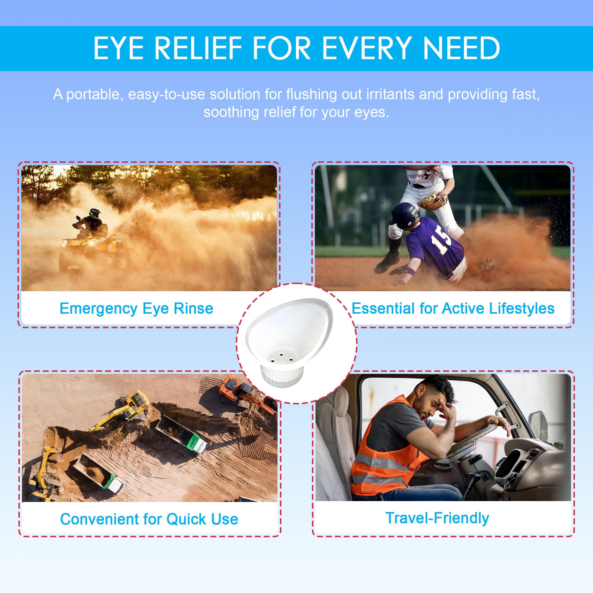 Wash+Out Eye Wash Cup made in USA by veteran-owned team.