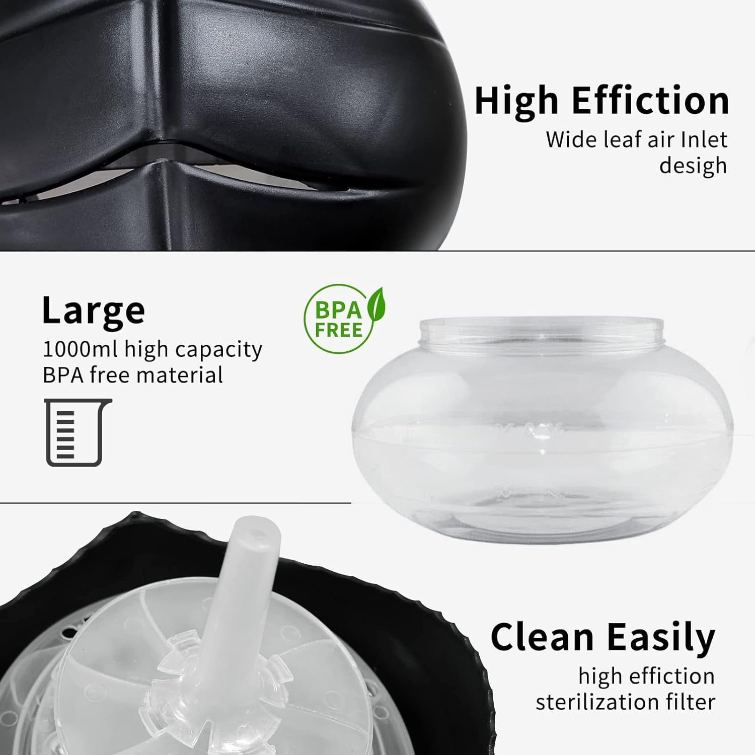 Water-Based Purifier compact-design fits on desks and shelves.