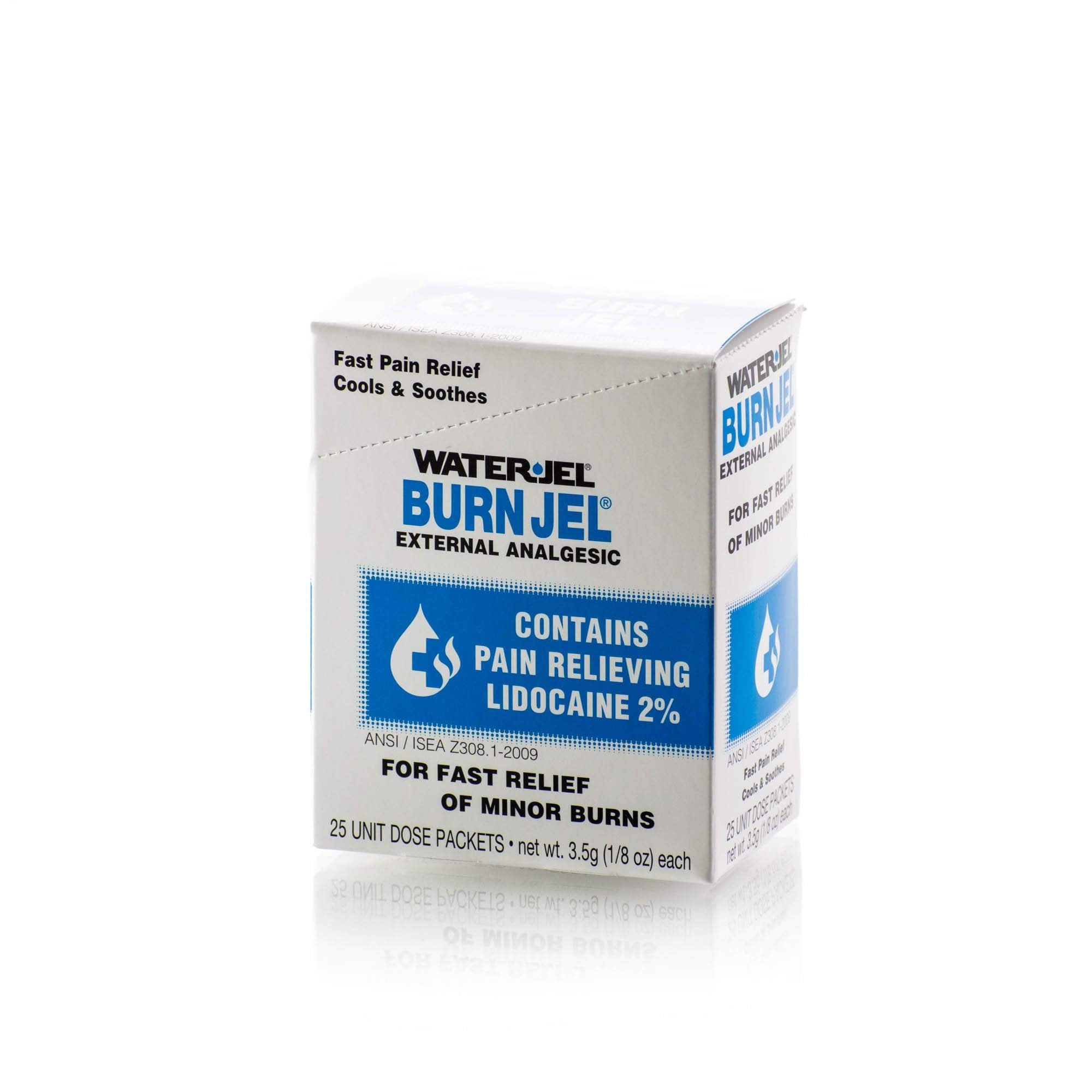 Water Jel Burn Jel packets provide fast cooling relief for minor burns.