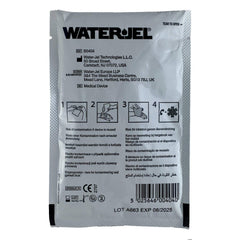 Water-JEL sterile foil pouch protects the dressing and preserves cleanliness for safe burn care.