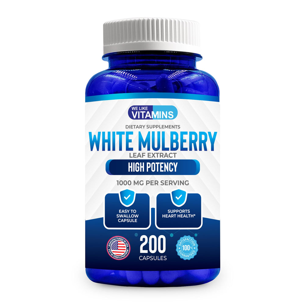 Daily wellness setup scene complements routine with white mulberry supplement