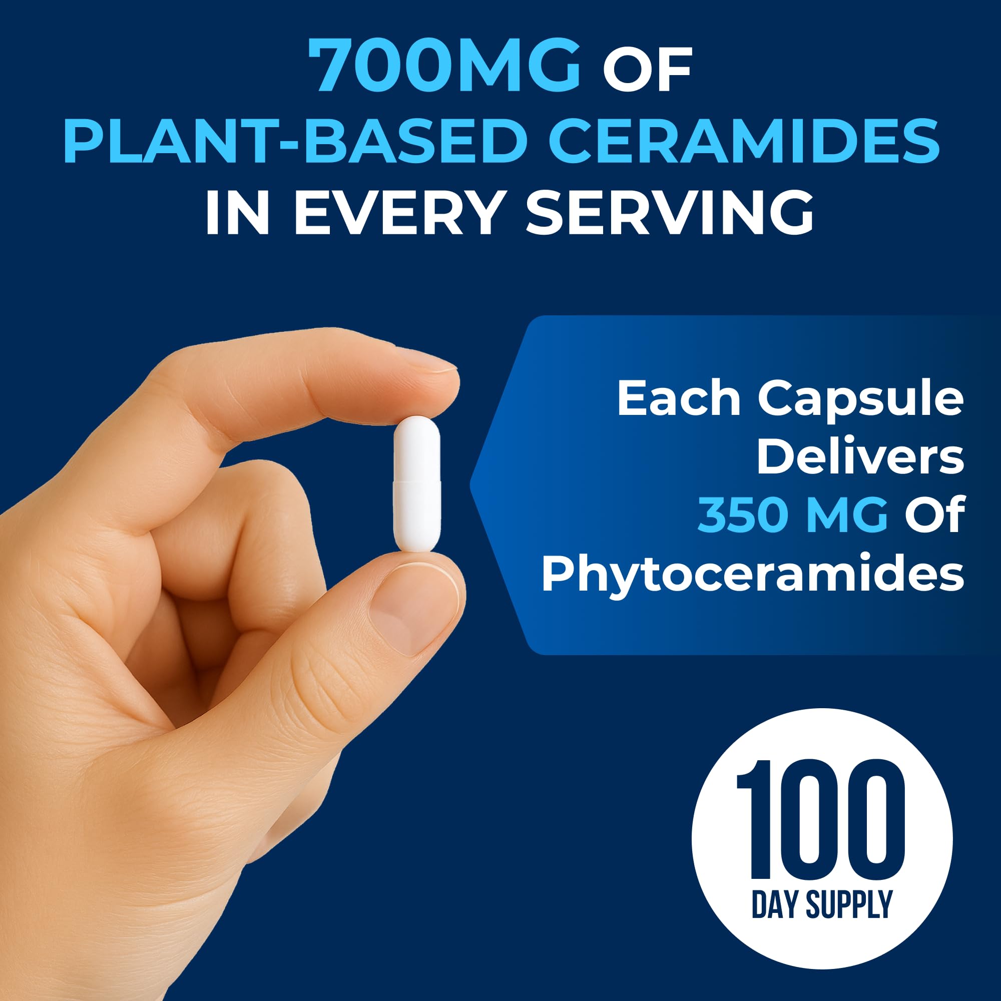 We Like Vitamins phytoceramides 700mg gluten-free product label close-up