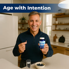 We Like Vitamins Resveratrol capsules closeup for easy-to-swallow veggie form