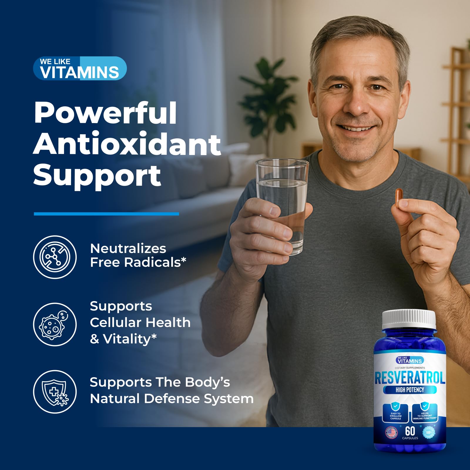We Like Vitamins Resveratrol polyphenol sources tag highlights natural ingredients.