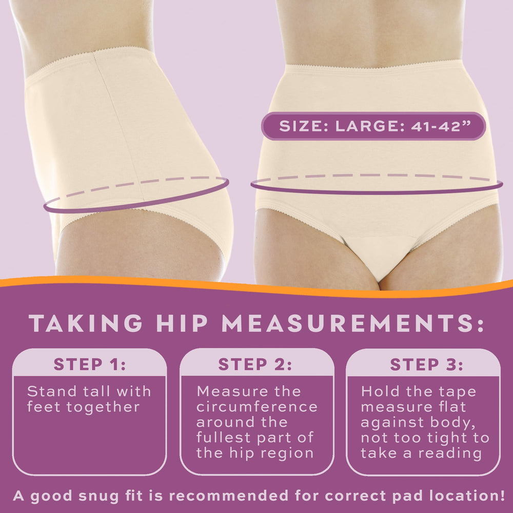 Wearever full-cut beige underwear in size L supports comfortable daily wear.