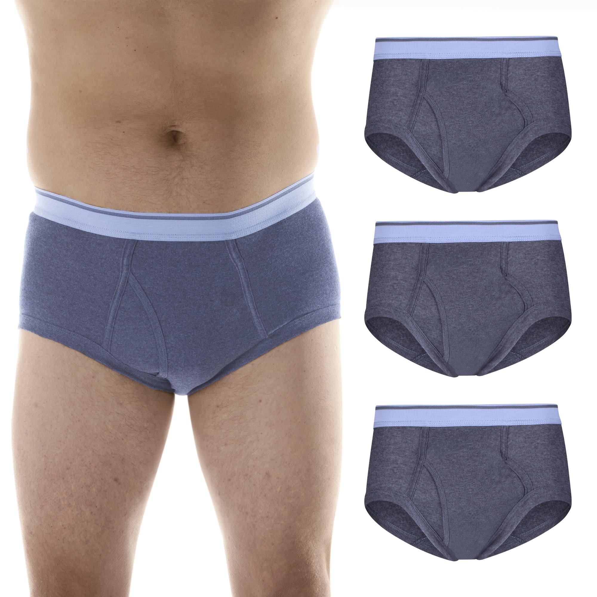 Wearever men's incontinence underwear front view with discreet protection for daily wear