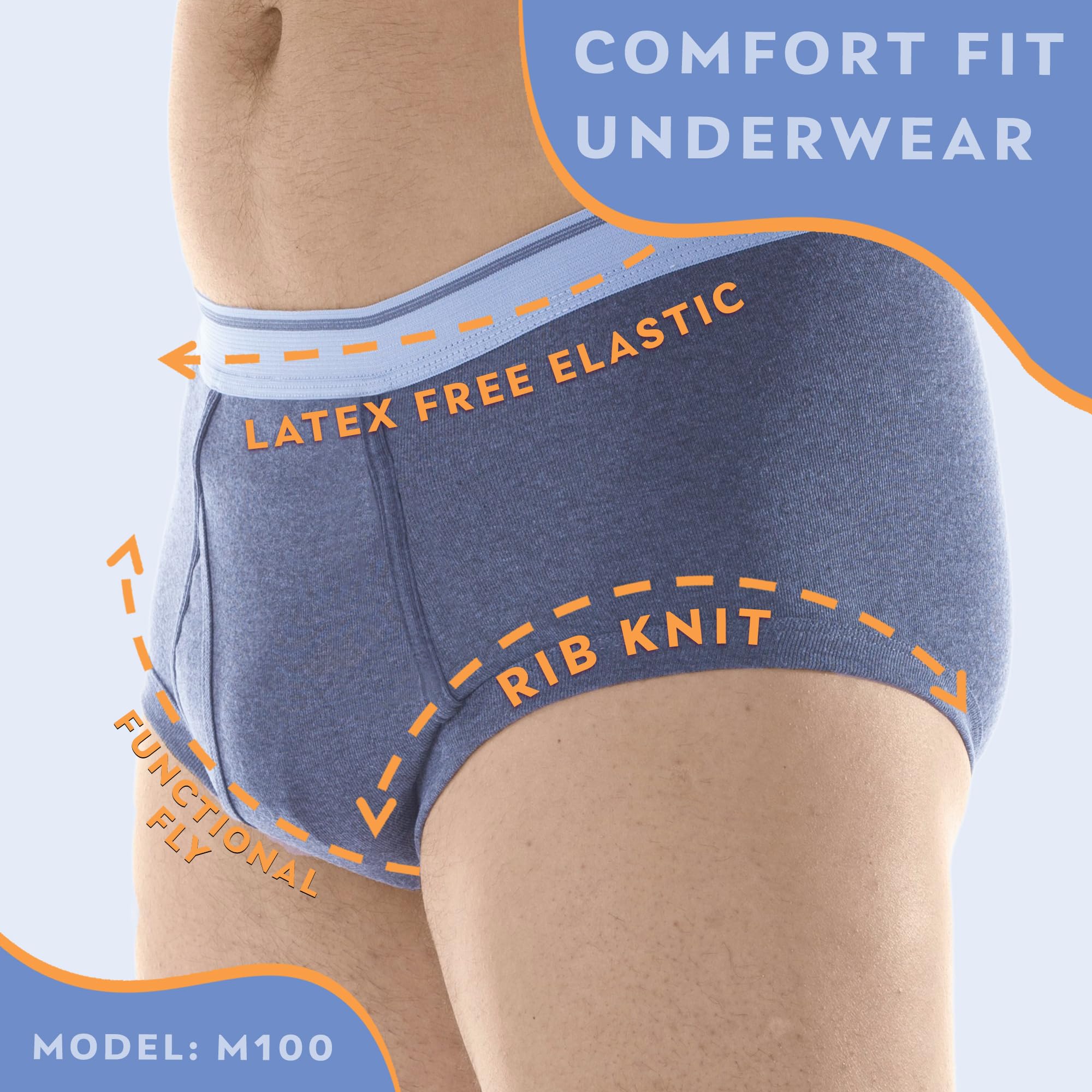 Wearever waistband detail highlights soft, stretchy band for secure comfort