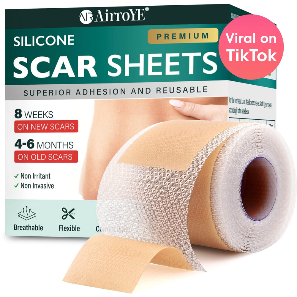 WeaShaemgLi silicone scar sheets roll 1.6 x 120 inches, flexible and reusable