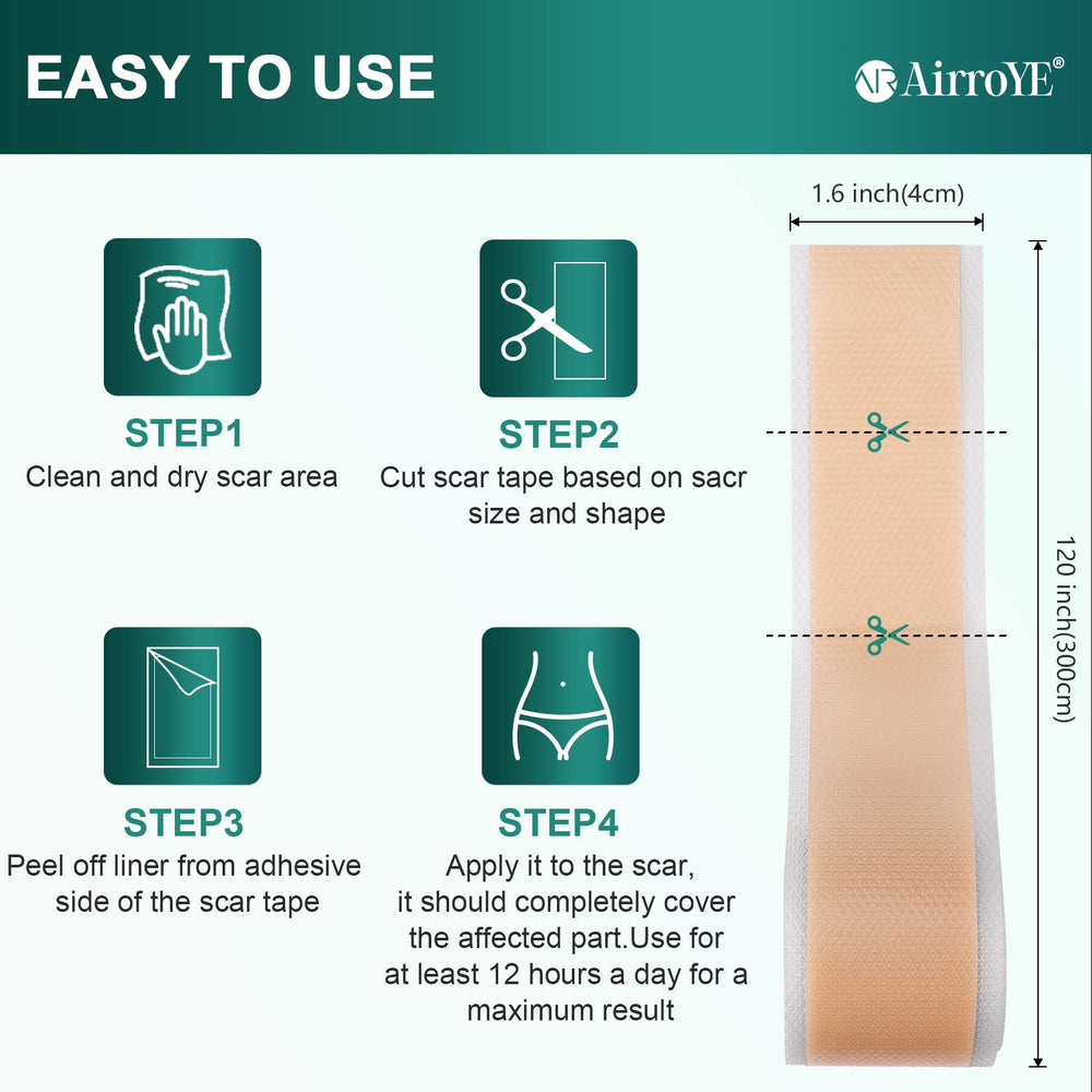 WeaShaemgLi silicone scar sheets after washing air-drying to maintain adhesiveness