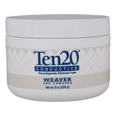 Weaver Ten20-8J paste being prepared for topical use with easy warm-water cleanup.